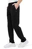 COMEOR Jogginghose Herren Baumwolle Sweathose - Lange Sport Hose Herren - Jogger Trainingshose Herren, Relaxing Hose (Schwarz, XL)
