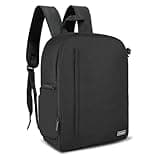 Cwatcun Kamerarucksack Professional für Spiegellose SLR/SLR Kamera wasserdichte Kameratasche Kompatibel mit Sony Canon Nikon Kamera und Objektivstativ Zubehör (2.0 Groß, Schwarz)