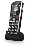 emporiaSIMPLICITY | Seniorenhandy | Tastenhandy ohne Vertrag | Mobiltelefon mit Notruftaste | 2-Zoll-Display | Schwarz