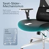 CLOUVOU CleverSeat Bürostuhl Ergonomisch [TESTSIEGER] Schreibtischstuhl 100% individuell einstellbar | Büro Stuhl & Gaming Stuhl | Computerstuhl Home Office Chair Ergonomic | Drehstuhl 150 kg