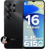 DOOGEE Note 56X Android 16 Smartphone Ohne Vertrag, 6150mAh Akku, Octa Core, 8,45mm Ultradünn+6.56" HD+ 90Hz Handy Günstig, 8MP, 24GB+64GB/2TB TF, 4G Dual SIM Simlockfreie Handys, Face ID/GPS/OTG