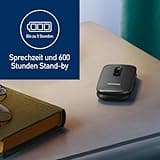 Panasonic KX-TU446EXG 2G Seniorenhandy ohne Vertrag (SOS-Notruftaste, Stoßfest, Sprachverstärker, große getrennte Tasten, große Schrift und Nummernanzeige, 2,4 Zoll Farbdisplay, Klapphandy, grau