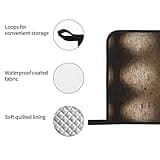 Lights hit The Brick Wall Print Heat Oven Mitts and Pot Holders,Kitchen Resistant Microwave Gloves for Baking,Cooking, BBQ
