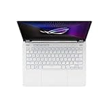 ASUS ROG Zephyrus G14 Laptop | 14" 2,5k WQXGA 165Hz/3ms 16:10 Display | AMD R9 7940HS | 32 GB RAM | 1TB SSD | NVIDIA RTX 4070 | Windows 11 | QWERTZ Tastatur | Moonlight White Mini-LED Version