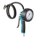 HAZET Reifenfüll-Messgerät 9041G-1 I Geeicht, ablesbar, Manometer-Messbereich: 0-10 bar, Schlauchlänge: 1000 mm, Manometer-Durchmesser: 80 mm I Reifendruck-Prüfer für Auto, Motorrad, LKW