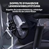 SIHOO Doro S300 Ergonomischer Bürostuhl [TESTSIEGER], Computerstuhl, mit dualem dynamischem Lendenwirbelstützsystem, 6D-koordinierten Armlehnen, verstellbarem Rollstuhl (Schwarzem Samt-Mesh)