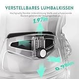 Tweakio Bürostuhl Ergonomisch, S-förmiger Schreibtischstuhl mit Verstellbaren Armlehnen, Ergonomischer Bürostuhl, Office Chair 90°Flip-Up Armlehne, Extra Breites Kissen Büro Stuhl & Gaming Stuhl