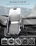 Hoppac Handyhalterung Auto Lüftung, Car Phone Holder Upgrade-Haken, 360°-Drehung, EIN-Knopf-Entriegelung, verstellbare Stützfüße, Kfz Handyhalter für Smartphone 4-7"