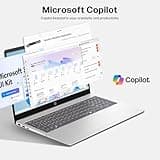 HP 2025 New 15.6" HD Touchscreen Laptop, Intel i3-1315U, 64GB RAM, 2TB SSD, AI Copilot, PDG HDMI Cable, US Version KB, for Business & Student, Windows 11 Pro