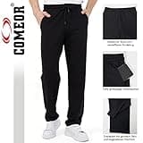 COMEOR Jogginghose Herren Baumwolle Sweathose - Lange Sport Hose Herren - Jogger Trainingshose Herren, Relaxing Hose (Schwarz, XL)