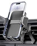 Hoppac Handyhalterung Auto Lüftung, Car Phone Holder Upgrade-Haken, 360°-Drehung, EIN-Knopf-Entriegelung, verstellbare Stützfüße, Kfz Handyhalter für Smartphone 4-7"