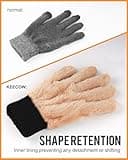 KEECOW Handschuhe Herren,Winterhandschuhe Herren Touchscreen Warme Thermo Fleece Strickhandschuhe für Outdoor Sport Laufen Radfahren Freizeit