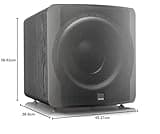 SVS SB-3000 Subwoofer - 33 cm (13 Zoll) Treiber, 800 W RMS, 2.500 W Spitzenleistung, DSP Control App, Premium Black Ash