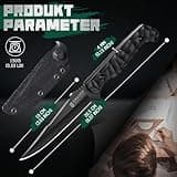 Dragon Creek Outdoor Messer – Feststehende Klinge aus rostfreiem D2-Stahl, Outdoor-Werkzeug mit G10 Griff für Camping & Angeln – Geschenk für Outdoor-Fans