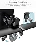 Hoppac Handyhalterung Auto Lüftung, Car Phone Holder Upgrade-Haken, 360°-Drehung, EIN-Knopf-Entriegelung, verstellbare Stützfüße, Kfz Handyhalter für Smartphone 4-7"