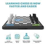 Bryght Labs – ChessUp – Elektronisches Schachbrett – Integrierte Schachmaschine & Instruktor – Inklusive Schachset TouchSense-Steine – Beleuchtetes intelligentes Schachbrett – Funktionen KI,