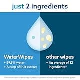 WaterWipes plastikfreie, originale Reinigungstücher für Babys, 720 Stück (12 Packungen), 99,9 % wasserbasierte Reingugnstücher, unparfümiert für empfindliche Haut