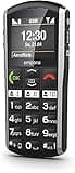 Emporia SIMPLICITY Handy, 2 Zoll Farbdisplay, große Tasten, SOS-Taste, Ladestation, M4/T4, kompatibel mit Hörgeräten, Bluetooth, Black (Italien)