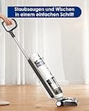 Tineco iFloor 3 Breeze Plus Nass-Trockensauger Kabelloser Bodenreiniger Wischsauger mit Zwei Extrabürste Leicht Tragbar Leise Saugwischer für Hartböden Tierhaare, Selbstreinigung, Schnelles Trocken