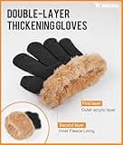 KEECOW Handschuhe Herren,Winterhandschuhe Herren Touchscreen Warme Thermo Fleece Strickhandschuhe für Outdoor Sport Laufen Radfahren Freizeit