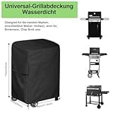Newbob Grillabdeckung Wetterfest, Universal Grill Abdeckhaube Wasserdicht Gas Grill Abdeckung für den Außenbereich Grill Zubehör, 420D Oxford Robust Grill Abdeckplane(80x66x110cm)