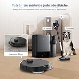 ECOVACS DEEBOT T30S Combo Complete Saugroboter mit Wischfunktion Akku-Staubsauger, All-in-One Reinigungsstation,11000Pa, ZeroTangle Technologie, TruEdge™ Kantenreinigung, Heißwasser-Mopp-Waschen