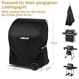 Tavaler Grillabdeckung Wetterfest-90x70x110 cm Grill Abdeckhaube 420D Oxford-Stoff Grillhaube Gasgrill Abdeckung Grill Schutzhülle für Weber, Enders, Char Broil Serie