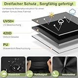 Ezilif Grillabdeckung Wetterfest 165x70x125cm Grill Abdeckung 420D Oxford-Gewebe Wasserdicht Reißfest, Schutz Grill vor Rost und Schimmel, Grill Abdeckhaube für Weber/Enders/Char Broil/Napoleon/Rösle