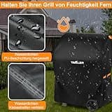 Tavaler Grillabdeckung Wetterfest-90x70x110 cm Grill Abdeckhaube 420D Oxford-Stoff Grillhaube Gasgrill Abdeckung Grill Schutzhülle für Weber, Enders, Char Broil Serie