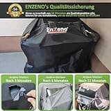 Enzeno Grillabdeckung wetterfest，Gasgrill Grillabdeckung Regendicht BBQ Grill schutzhülle Staubdicht Grill Abdeckplane für Weber, Brinkmann, Char Broil 147 x 61 x 122cm - Schwarz…