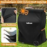 Tavaler Grillabdeckung Wetterfest-90x70x110 cm Grill Abdeckhaube 420D Oxford-Stoff Grillhaube Gasgrill Abdeckung Grill Schutzhülle für Weber, Enders, Char Broil Serie