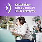 Philips Avent DECT-Audio-Babyphone, Gegensprechfunktion, störungsfrei, 330 Meter Reichweite, 24 Stunden Akkulaufzeit, Smart ECO-Modus, Nachtlicht, SCD503/26