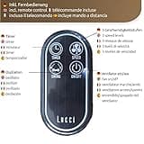 LUCCI AIR Breeze Wandventilator mit Fernbedienung, Stahl, Schwarz