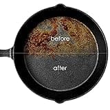 Ringreiniger Dutch Oven, Gusseisen Reiniger, Grill Bürste Reinigungsset, 316 Edelstahl Kettenschrubber, Topfreiniger mit Schaber, BBQ Dutch Oven Zubehör für Gusseisen Pfannen, Töpfe, Grillpfannen,Woks