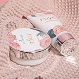 BODY & EARTH Geschenkbox für Frauen-5 tlg. Rose Geschenkset Frauen, Duschgel, Körperbutter, Handcreme, Bodylotion, Geburtstagsgeschenk, Geschenke für Freundin, Valentinstagsgeschenke