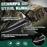 Dragon Creek Outdoor Messer – Feststehende Klinge aus rostfreiem D2-Stahl, Outdoor-Werkzeug mit G10 Griff für Camping & Angeln – Geschenk für Outdoor-Fans