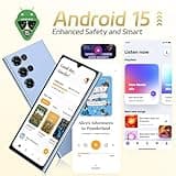 OUKITEL C61 Android 15 Smartphone Ohne Vertrag, 16GB+128GB /1TB Handy Ohne Vertrag, 6,88 Zoll 90Hz Bildschirm 5150mAh Handy Günstig, 13MP+5MP, 4G Dual SIM Simlockfreie Handys/Fingerabdruck/OTG/Face ID