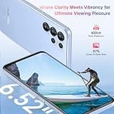 OUKITEL C1 Android 15 Smartphone Ohne Vertrag, 16GB+128GB /1TB Handy Günstig, 6.52" HD+ Handy Ohne Vertrag,5150mAh Simlockfreie Handys, 13MP+5MP, Dual 4G SIM 3 Steckplatz/Fingerabdruck/OTG/3.5mm Jack