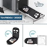 Della Gao Reise Laptop Rucksack, Anti-Diebstahl-großer Reiserucksack mit USB-Ladeschlitz, wasserabweisende College-Schule-Computer-Tasche, Geschenke für Männer und Frauen, passend für 18,4-Zoll