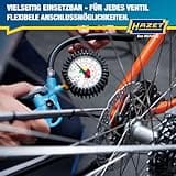 HAZET Reifenfüll-Messgerät 9041-1 I Manometer-Messbereich: 0-12 bar, Schlauchlänge: 400 mm, Manometer-Durchmesser: 63 mm I Reifendruck-Prüfer für Auto, Motorrad, Lkw uvm.