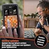 GoChess Mini – Elektronisches Schachbrett mit KI, Beleuchtetes Schachset für Erwachsene & Kinder Aller Spielstärken mit Online-Spiel-App – Als Geschenk für Brettspielliebhaber