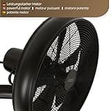 LUCCI AIR Breeze Wandventilator mit Fernbedienung, Stahl, Schwarz