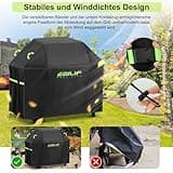 Ezilif Grillabdeckung Wetterfest 165x70x125cm Grill Abdeckung 420D Oxford-Gewebe Wasserdicht Reißfest, Schutz Grill vor Rost und Schimmel, Grill Abdeckhaube für Weber/Enders/Char Broil/Napoleon/Rösle