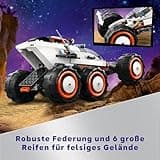 LEGO City Weltraum-Rover mit Außerirdischen, Auto-Set mit Roboter- und Alien-Spielzeug-Figuren, Geburtstagsgeschenk für Jungs und Mädchen ab 6 Jahren, mit 2 Minifiguren und einer Planetenkulisse 60431