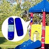 harayaa Spielplatz Schaukel Set Telefon Pretend Play Zifferntasten Telefon Kind Klettergerüste Telefon für Jungen Mädchen, Blau