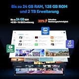 TABWEE T90 Android 15 Tablet mit Tastatur - Gemini AI, 24GB RAM+128GB ROM, Octa Core T615, Gaming Tablet 11 Zoll, 1920x1200 FHD+IPS, 8000mAh Akuu, 13MP+5MP KI Kamera, 5G WiFi, Widevine L1, GPS