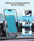 Glangeh Handyhalterung Auto Lüftung, Upgrade Hakenclip Handy Halterung Auto, 360° Drehbar KFZ Auto Handyhalterung mit EIN-Knopf-Release, Kompatibel mit iPhone 14 Pro Max, Alle 4-7" Smartphone