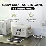 ALLPOWERS R600 Solargenerator, 2x 600W (1200W Spitze) AC Ausgang, 299WH LiFePO4 Batterie Tragbare Powerstation mit 100W Solarpanel, Mobile Stromversorgung für Garten Reise Camping Wohnmobil Notfall