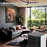 Echos Klimaanlage 3in1 WIFI mobil Fensterabdichtung mit Abluftschlauch 24h Timer Fernbedienung 9000 BTU 3 Modi Aircooler Klimagerät mobile Klimaanlage Air Cooler Klima Anlage Air Conditioner