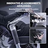 SIHOO Doro S300 Ergonomischer Bürostuhl [TESTSIEGER], Computerstuhl, mit dualem dynamischem Lendenwirbelstützsystem, 6D-koordinierten Armlehnen, verstellbarem Rollstuhl (Schwarzem Samt-Mesh)